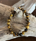 Genuine Solid Tiger's Eye Stretch Bracelet