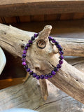 Genuine Purple Tiger's Eye Stretch Bracelet