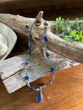 Gorgeous Lapis Lazuli Multi-Blue Sparkle Necklace