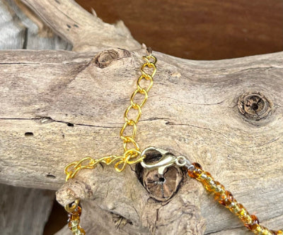 Genuine Baltic Amber Beaded Necklace