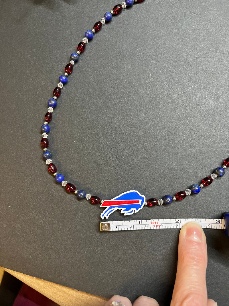 Buffalo Bills Lapis Lazuli Sports Necklace
