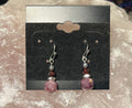 Faceted Rough & Polished Garnet Earrings