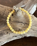 Genuine Lemon Jade Stretch Bracelet