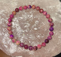 Purple Sea Sediment Jasper Stretch Bracelet — Medium to Large